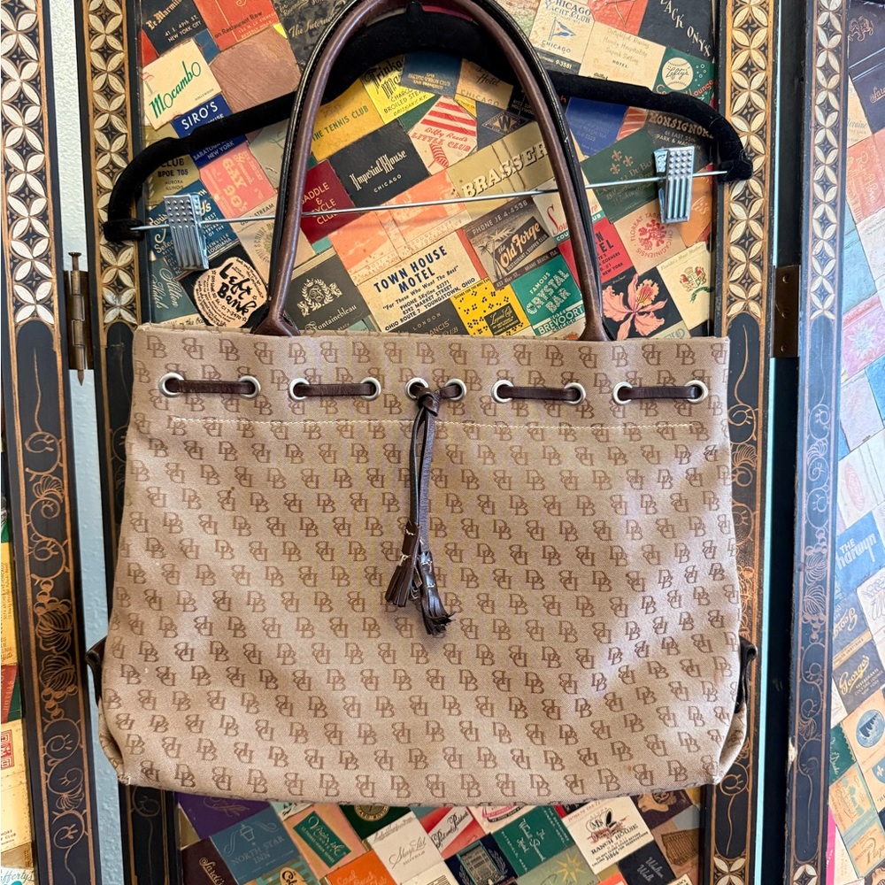 Dooney & Bourke Brown Monogram Shoulder Bag